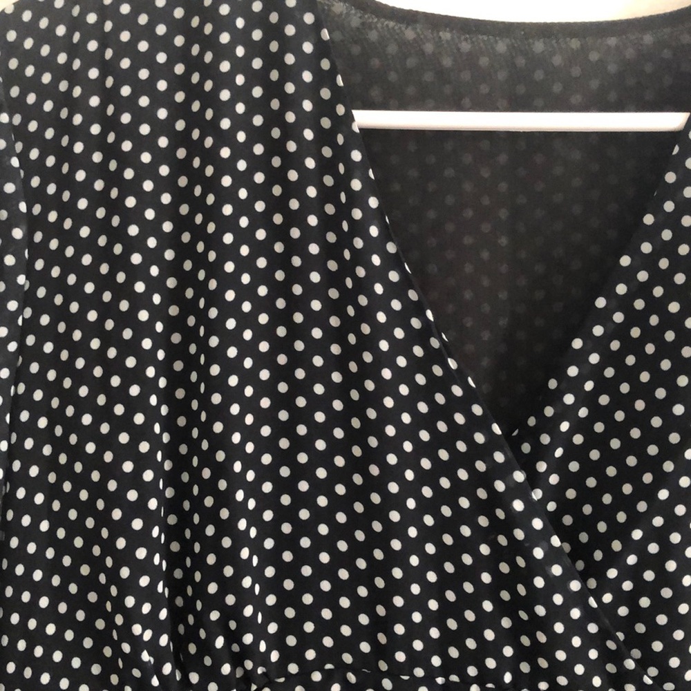 Grey Polka Dot dress.  Never worn! - Picture 2 of 5